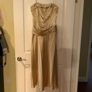 Gold long dress